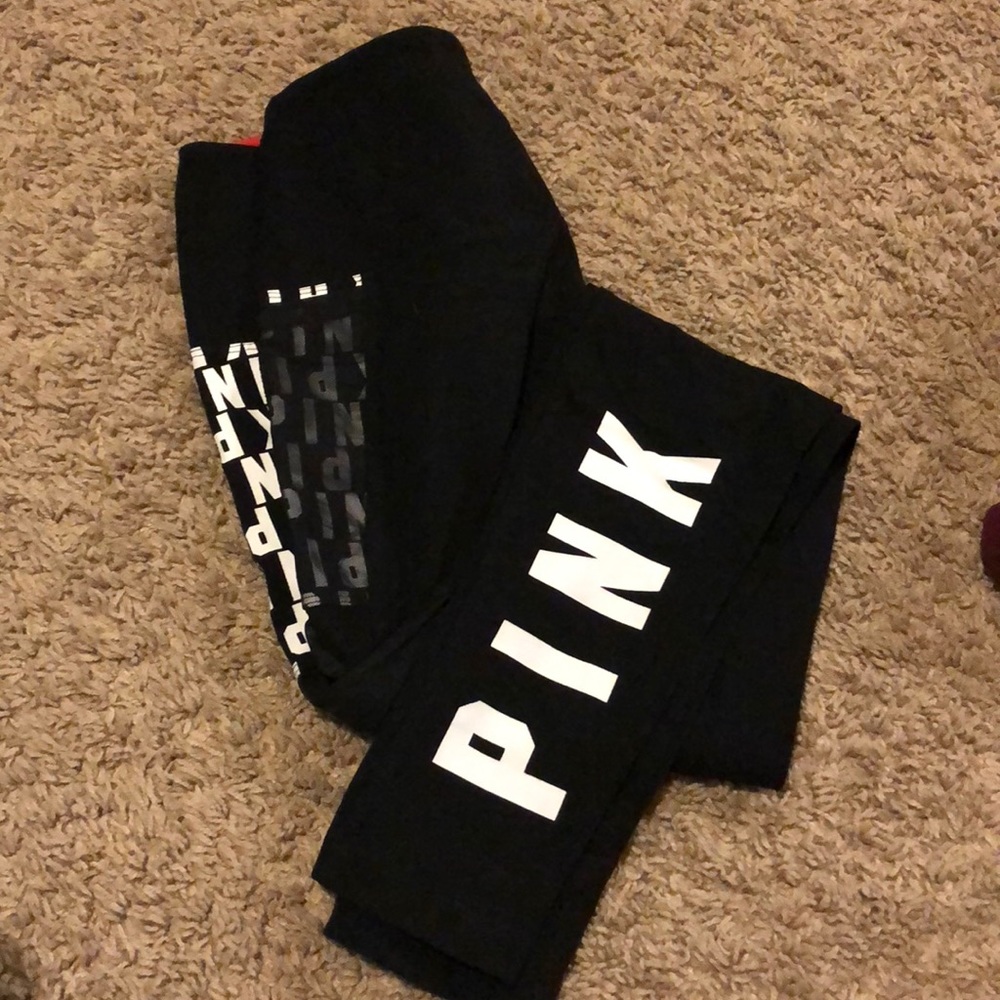 Matching pink full length legging